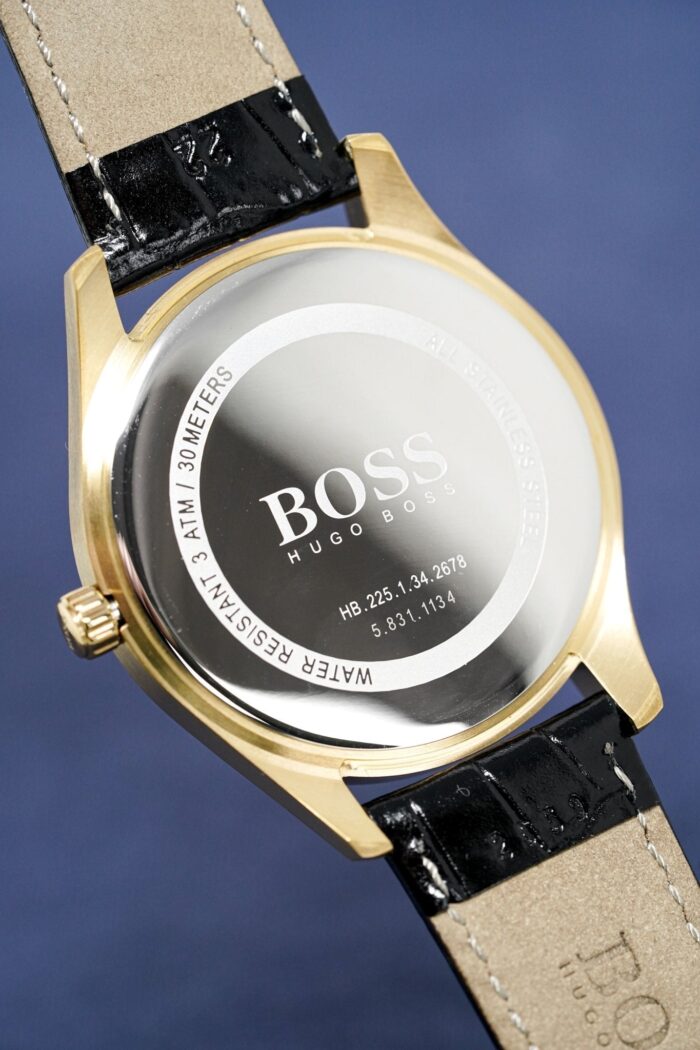 Hugo Boss Watch Classic Gold Plate White - HB1513020 - Image 4